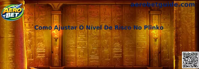 Como ajustar o nível de risco no Plinko