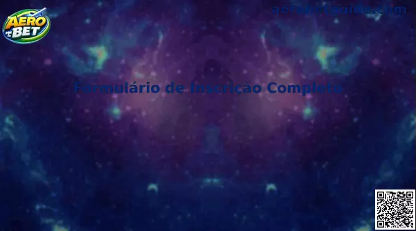 Guia visual sobre Formulário de Inscrição Completo Aero Bet